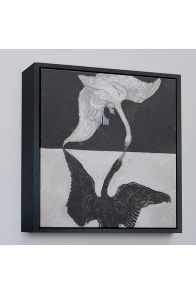 Trezon Ahşap Çerçeveli Group İx Suw The Swan No 1-1915 By Hilma Af Klint Tablosu-8323 ürün görseli 1
