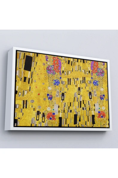 Trezon Ahşap Çerçeveli Gustav Klimt - Öpücük Tablo-7085 ürün görseli 1