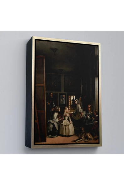 Trezon Ahşap Çerçeveli Diego Velázquez - Nedimeler Tablosu - Las Meninas-7349 ürün görseli 1