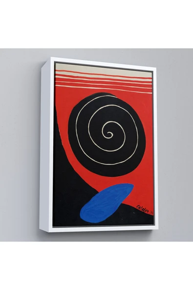 Trezon Ahşap Çerçeveli Alexander Calder - Büyük Kaya Tablosu - Big Boulder-8079 ürün görseli 1