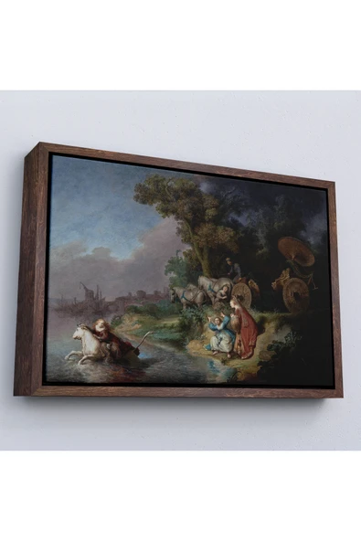 Trezon Ahşap Çerçeveli Rembrandt - Avrupalının Kaşırılışı Tablo - The Abduction Of Europa-7138 ürün görseli 1