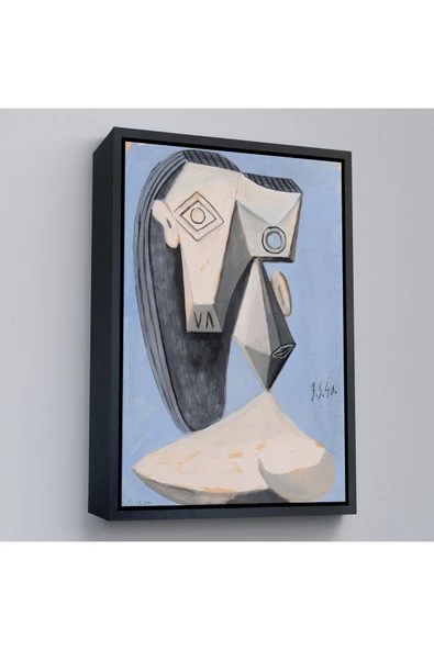 Trezon Ahşap Çerçeveli Pablo Picasso - Gerçeküstü Kadın Tablo-7418 ürün görseli 1