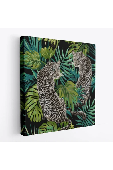 Trezon Leoparlar Dekoratif Kanvas Tablo-5813 ürün görseli 1