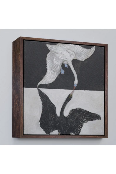 Trezon Ahşap Çerçeveli Group İx Suw The Swan No 1-1915 By Hilma Af Klint Tablosu-8323 ürün görseli 1