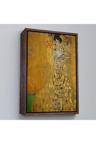 Trezon Ahşap Çerçeveli Gustav Klimt - Adele Bloch-Bauer I'İn Portre Tablosu-7378 ürün görseli 1