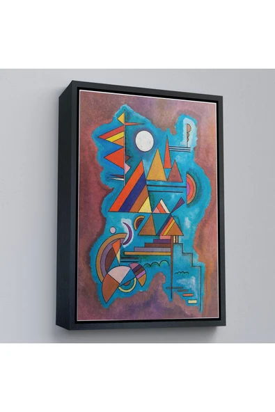 Trezon Ahşap Çerçeveli Wassily Kandinsky - Ayakta Duran Tablo - Standing-7498 ürün görseli 1