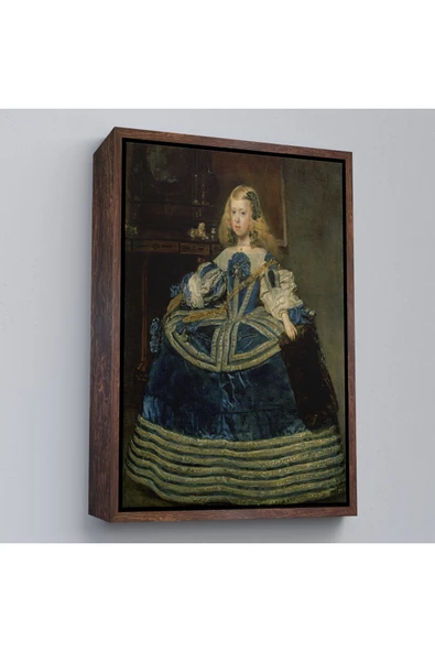 Trezon Ahşap Çerçeveli Diego Velázquez - İnfanta Margarita'Nın Portre Tablo-7333 ürün görseli 1