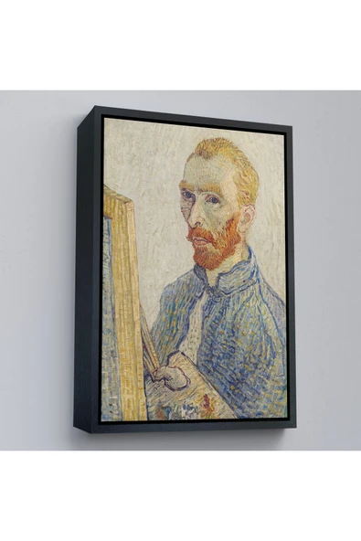 Trezon Ahşap Çerçeveli Vincent Van Gogh - Otoportre Tablo-7457 ürün görseli 1