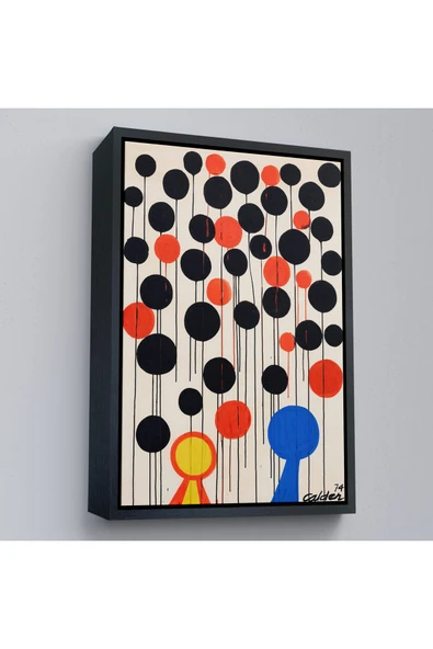 Trezon Ahşap Çerçeveli Alexander Calder - Envol Tablo-7291 ürün görseli 1