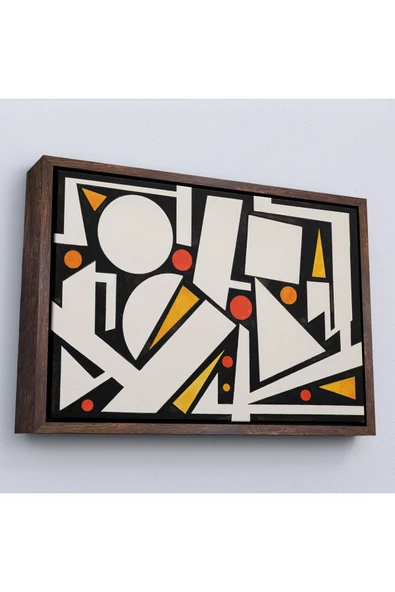 Trezon Ahşap Çerçeveli Auguste Herbin - Neige Tablo-7104 ürün görseli 1