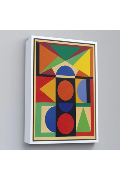Trezon Ahşap Çerçeveli Auguste Herbin - Mücevher Tablosu - Bijou-8080 ürün görseli 1