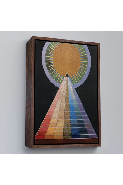 Trezon Ahşap Çerçeveli Hilma Af Klint - Altarpiece, Grup X, Sayı 1 Tablosu-8058 ürün görseli 1