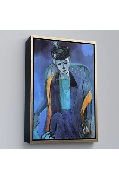 Trezon Ahşap Çerçeveli Henri Matisse - Madame Matisse'İn Portresi-7324 ürün görseli 1