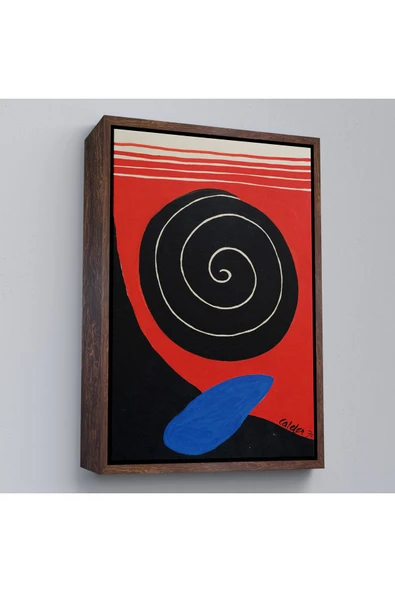 Trezon Ahşap Çerçeveli Alexander Calder - Büyük Kaya Tablosu - Big Boulder-8079 ürün görseli 1