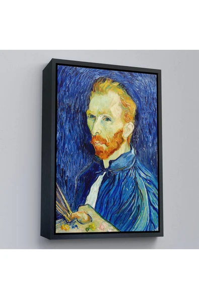 Trezon Ahşap Çerçeveli Vincent Van Gogh - Otoportre Tablo-7456 ürün görseli 1