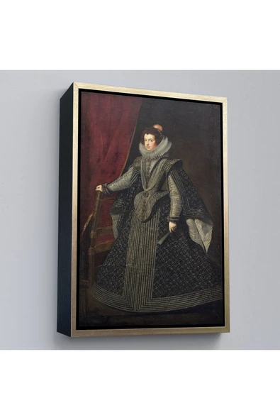 Trezon Ahşap Çerçeveli Bourbonlu Isabella Kral Philip Iv'Ün İlk Kraliçesi Tablo-7334 ürün görseli 1
