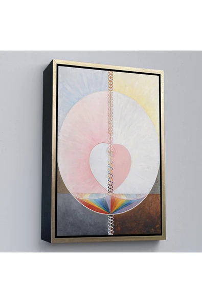 Trezon Ahşap Çerçeveli Hilma Af Klint - Soyut Tablo-7316 ürün görseli 1