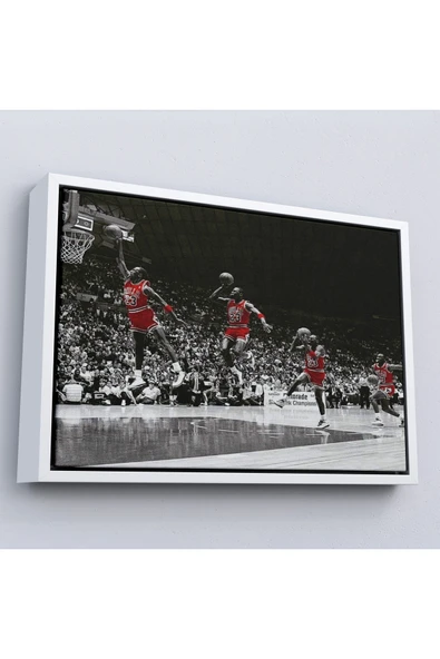 Trezon Ahşap Çerçeveli Michael Jordan Tablo-7200 - Resim 4