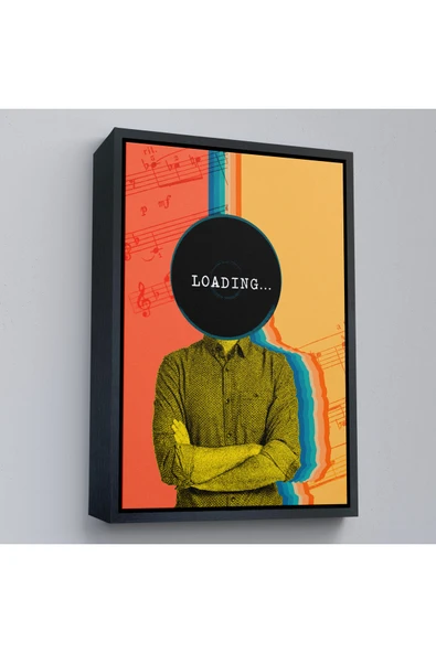 Trezon Ahşap Çerçeveli Pop Art Loading Tablosu-7876 - Resim 4