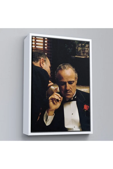 Trezon Ahşap Çerçeveli Godfather Film Tablo-7704 ürün görseli 1