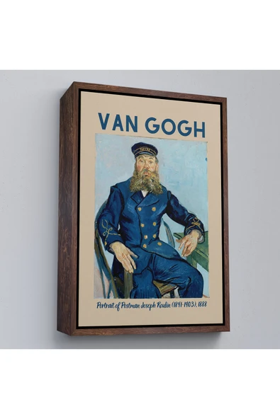 Trezon Ahşap Çerçeveli Vincent Van Gogh – Postacı Joseph Roulin’İn Portresi Tablo-8051 ürün görseli 1