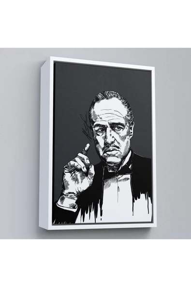Trezon Ahşap Çerçeveli Godfather Mafya Tablo-7939 ürün görseli 1