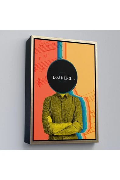 Trezon Ahşap Çerçeveli Pop Art Loading Tablosu-7876 - Resim 3