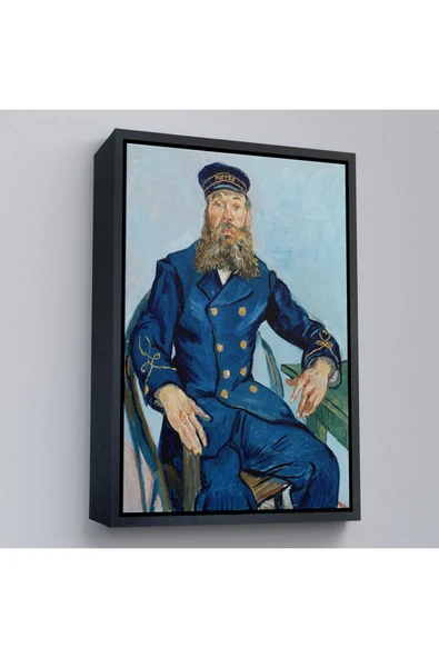 Trezon Ahşap Çerçeveli Vincent Van Gogh Postacı Joseph Roulin’İn Portresi Tablo - Postes - Postman-7460 ürün görseli 1