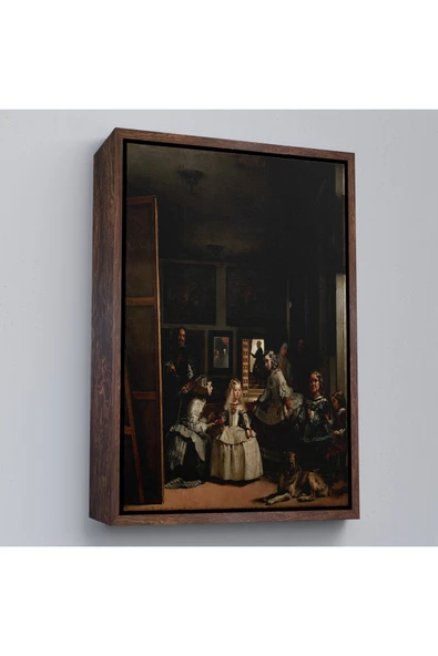 Trezon Ahşap Çerçeveli Diego Velázquez - Nedimeler Tablosu - Las Meninas-7349 ürün görseli 1