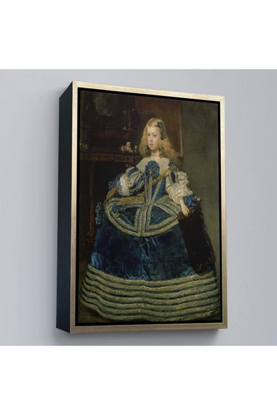 Trezon Ahşap Çerçeveli Diego Velázquez - İnfanta Margarita'Nın Portre Tablo-7333 ürün görseli 1