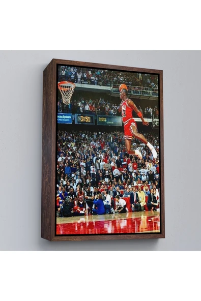 Trezon Ahşap Çerçeveli Michael Jordan Tablo-7818 ürün görseli 1