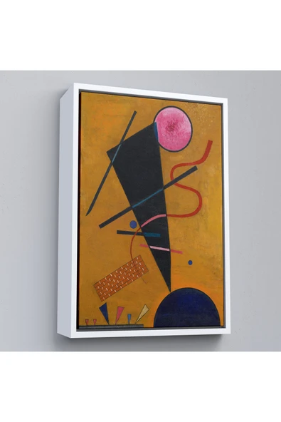 Trezon Ahşap Çerçeveli Vasily Kandinsky Beruhrung İletişim Tablosu-7487 ürün görseli 1