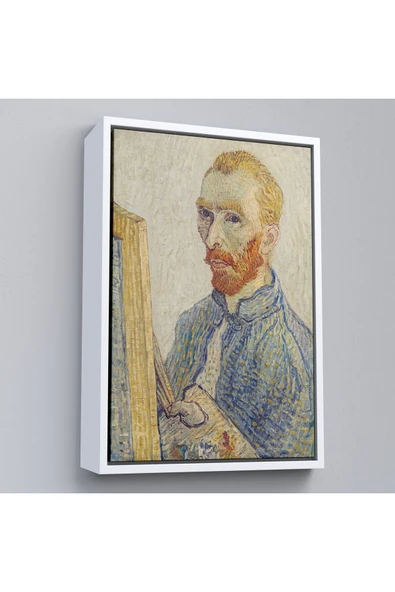 Trezon Ahşap Çerçeveli Vincent Van Gogh - Otoportre Tablo-7457 ürün görseli 1