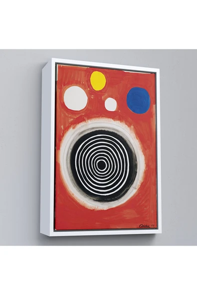 Trezon Ahşap Çerçeveli Alexander Calder - Eşmerkezli Bulutsu Tablo - Concentric Nebula-8103 ürün görseli 1