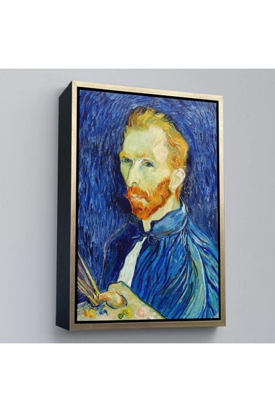 Trezon Ahşap Çerçeveli Vincent Van Gogh - Otoportre Tablo-7456 ürün görseli 1