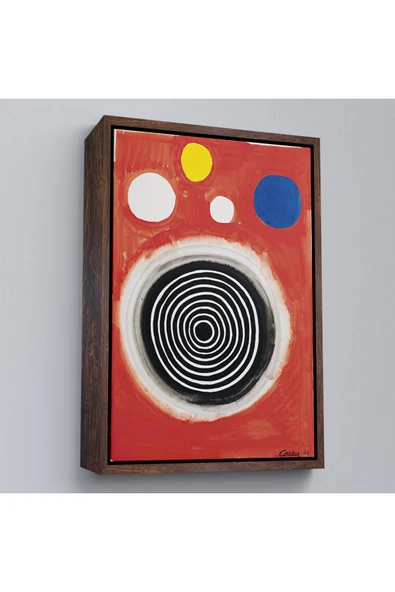Trezon Ahşap Çerçeveli Alexander Calder - Eşmerkezli Bulutsu Tablo - Concentric Nebula-8103 ürün görseli 1