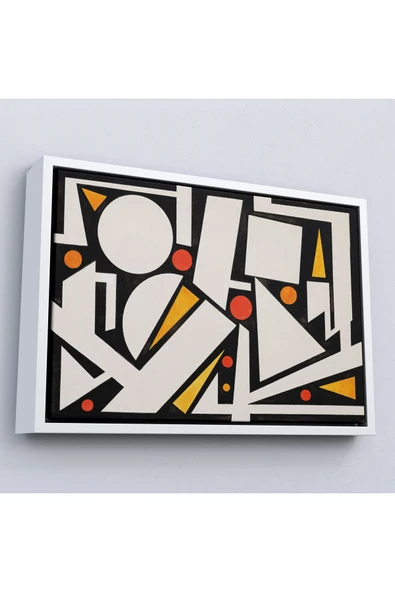 Trezon Ahşap Çerçeveli Auguste Herbin - Neige Tablo-7104 ürün görseli 1