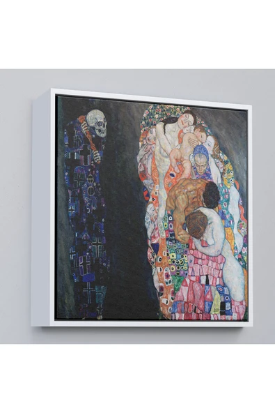 Trezon Ahşap Çerçeveli Gustav Klimt – Ölüm Ve Yaşam Tablosu-8341 ürün görseli 1