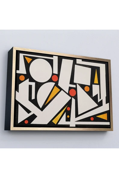 Trezon Ahşap Çerçeveli Auguste Herbin - Neige Tablo-7104 ürün görseli 1