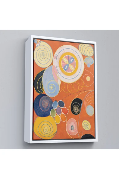 Trezon Ahşap Çerçeveli Hilma Af Klint - Gençlik Tablosu-7314 ürün görseli 1