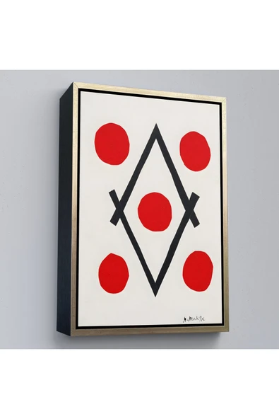 Trezon Ahşap Çerçeveli Henri Matisse - Elmas Tablosu - Losange-7322 ürün görseli 1