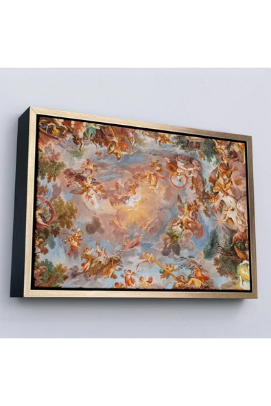 Trezon Ahşap Çerçeveli Roma İtalya Villa Borghese'Nin Galleria Borghese Fresk Tablosu-7272 ürün görseli 1