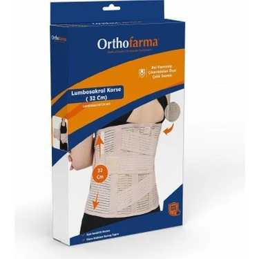 Orthofarma Lumbosakral Korse 32 cm ürün görseli 1