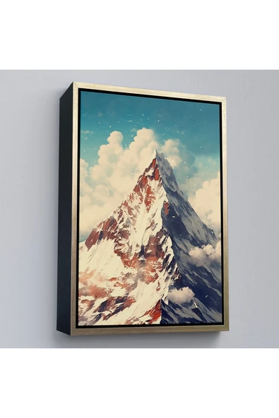 Trezon Ahşap Çerçeveli Everest Dağı Tablo-7604 ürün görseli 1