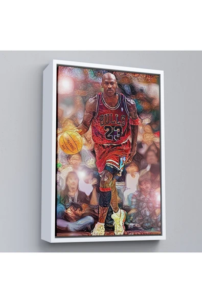 Trezon Ahşap Çerçeveli Michael Jordan Tablo-7781 - Resim 4
