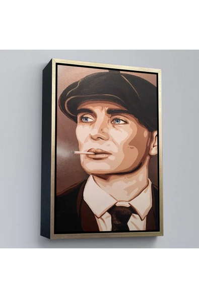 Trezon Ahşap Çerçeveli Ekart Peaky Blinders Thomas Shelby Tablo-7775 ürün görseli 1