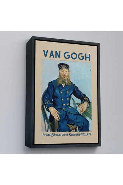 Trezon Ahşap Çerçeveli Vincent Van Gogh – Postacı Joseph Roulin’İn Portresi Tablo-8051 ürün görseli 1