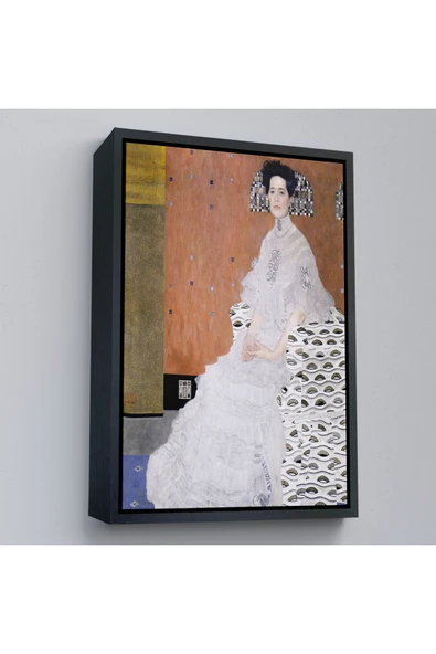 Trezon Ahşap Çerçeveli Gustav Klimt Fritza Riedler'İn Portresi Tablo-7340 ürün görseli 1
