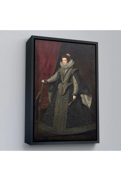 Trezon Ahşap Çerçeveli Bourbonlu Isabella Kral Philip Iv'Ün İlk Kraliçesi Tablo-7334 ürün görseli 1