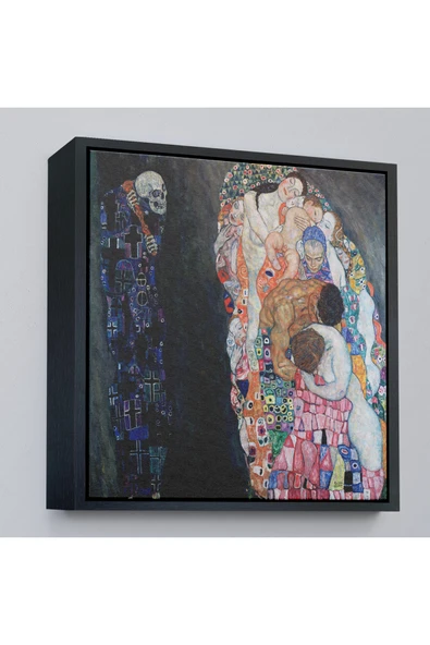 Trezon Ahşap Çerçeveli Gustav Klimt – Ölüm Ve Yaşam Tablosu-8341 ürün görseli 1
